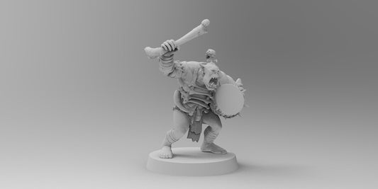 Wild Orc Fighters - Spears | Greenskins | Resin 3D Printed Miniatures | EmanG | Table Top Gaming | RPG | D&D | Pathfinder