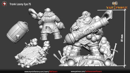 Tronk Loony Eye | The Forge | Multiple Scales | Resin 3D Printed Miniature | White Werewolf Tavern | RPG | D&D | DnD
