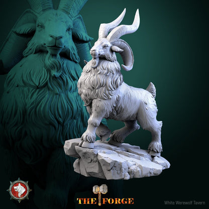 Dwarven Goat Set | The Forge | Resin 3D Printed Miniature | White Werewolf Tavern | RPG | D&D | DnD