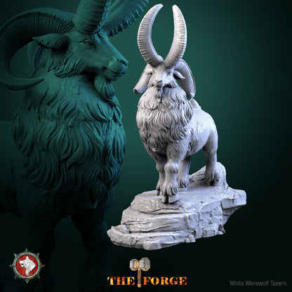 Dwarven Goat Set | The Forge | Resin 3D Printed Miniature | White Werewolf Tavern | RPG | D&D | DnD