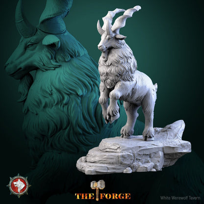 Dwarven Goat Set | The Forge | Resin 3D Printed Miniature | White Werewolf Tavern | RPG | D&D | DnD