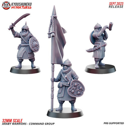 Araby Spearmen | Resin 3D Printed Miniatures | Kyoushuneko | Table Top Gaming | RPG | D&D | Pathfinder