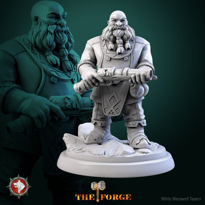 Dwarf Gunslinger Set | The Forge | Resin 3D Printed Miniature | White Werewolf Tavern | RPG | D&D | DnD