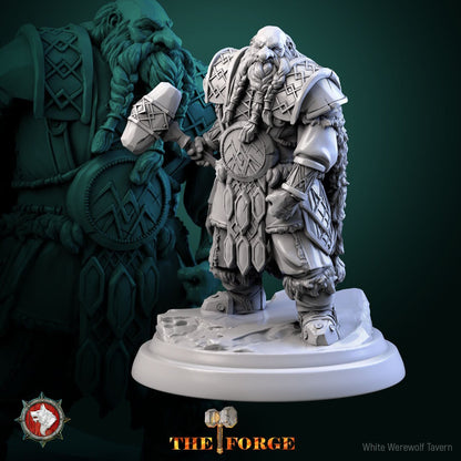 Mountain Dwarf Warriors Set | The Forge | Resin 3D Printed Miniature | White Werewolf Tavern | RPG | D&D | DnD
