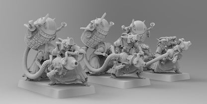 Unholy Fire Team | Ratmen | Resin 3D Printed Miniature | EmanG