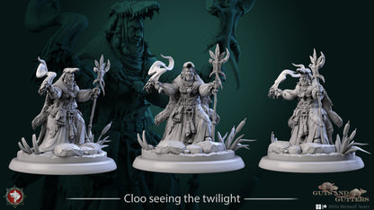 Cloo - Seeing The Twilight | Multiple Scales | Resin 3D Printed Miniature | White Werewolf Tavern | RPG | D&D | DnD