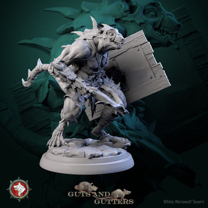 Mutant Rats Set | Guts And Gutters | Resin 3D Printed Miniature | White Werewolf Tavern | RPG | D&D | DnD