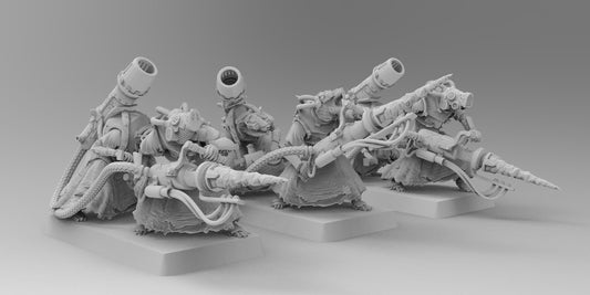Unholy Drill Team | Ratmen | Resin 3D Printed Miniature | EmanG