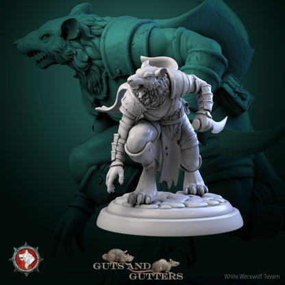 Rat Female Asassins Set | Guts And Gutters | Resin 3D Printed Miniature | White Werewolf Tavern | RPG | D&D | DnD