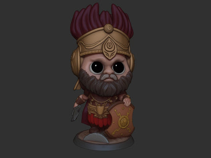 Chibi Mars | Roman Gods | Multiple Scales | Resin 3D Printed Miniature | Limelight Miniatures