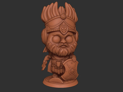 Chibi Mars | Roman Gods | Multiple Scales | Resin 3D Printed Miniature | Limelight Miniatures