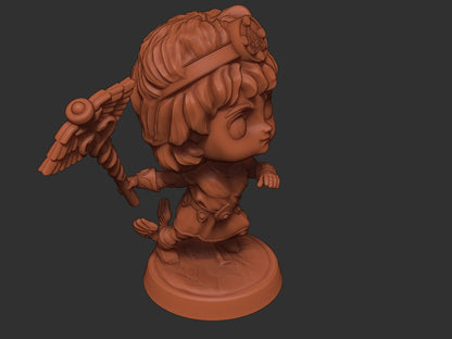 Chibi Mercury | Roman Gods | Multiple Scales | Resin 3D Printed Miniature | Limelight Miniatures