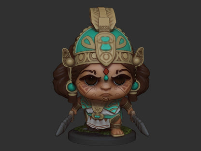 Chibi Ix Chel | Mayan Gods | Multiple Scales | Resin 3D Printed Miniature | Limelight Miniatures