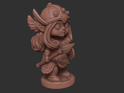 Chibi Freya | Nordic Gods | Multiple Scales | Resin 3D Printed Miniature | Limelight Miniatures