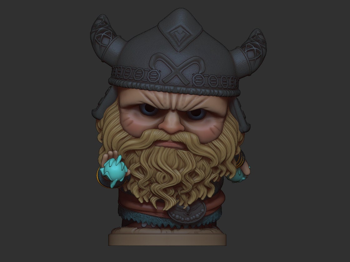 Chibi Njord | Nordic Gods | Multiple Scales | Resin 3D Printed Miniature | Limelight Miniatures