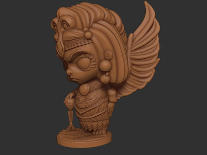 Chibi Isis | Egyptian Gods | Multiple Scales | Resin 3D Printed Miniature | Limelight Miniatures