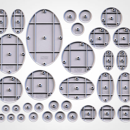 Basaltic Hex Bases (Round) | 8K Resin | Txarli Factory