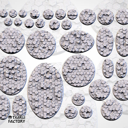 Basaltic Hex Bases (Round) | 8K Resin | Txarli Factory