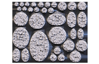 Basaltic Hex Bases (Round) | 8K Resin | Txarli Factory