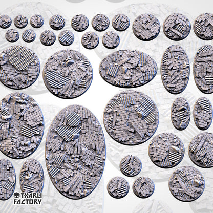Ruined Factory Bases (Round)