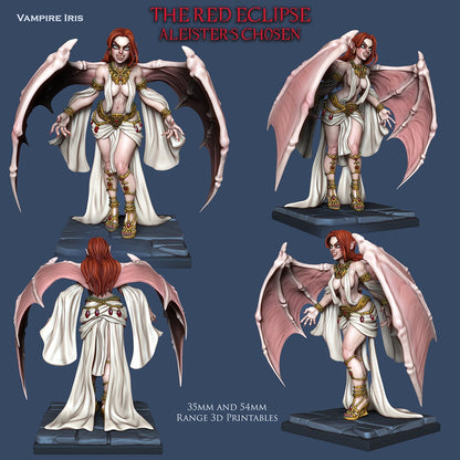 Vampire Bride Iris | The Red Eclipse | 28mm - 120mm | Resin 3D Printed | Ronin Arts Workshop