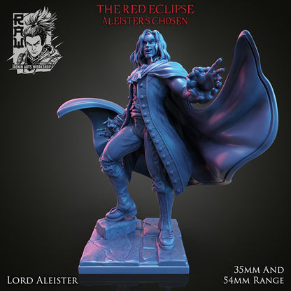Vampire Lord Aleister | The Red Eclipse | 28mm - 120mm | Resin 3D Printed | Ronin Arts Workshop