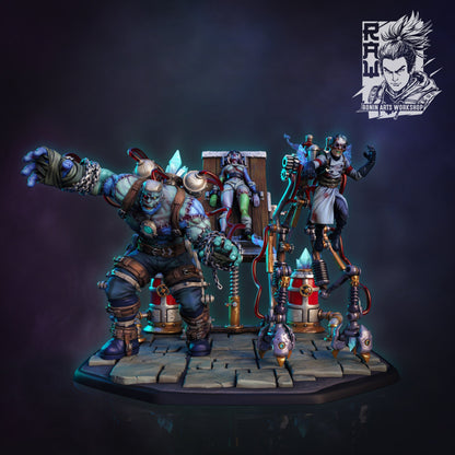 Mad Scientist's Experiment | Diorama | Undead Monster Creation| Resin 3D Printed Miniature | Ronin Arts Workshop