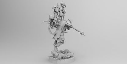 Warlord Squeek Skulltaker | Ratmen Resin 3D Printed Miniature | RPG | D&D | DnD| EmanG |