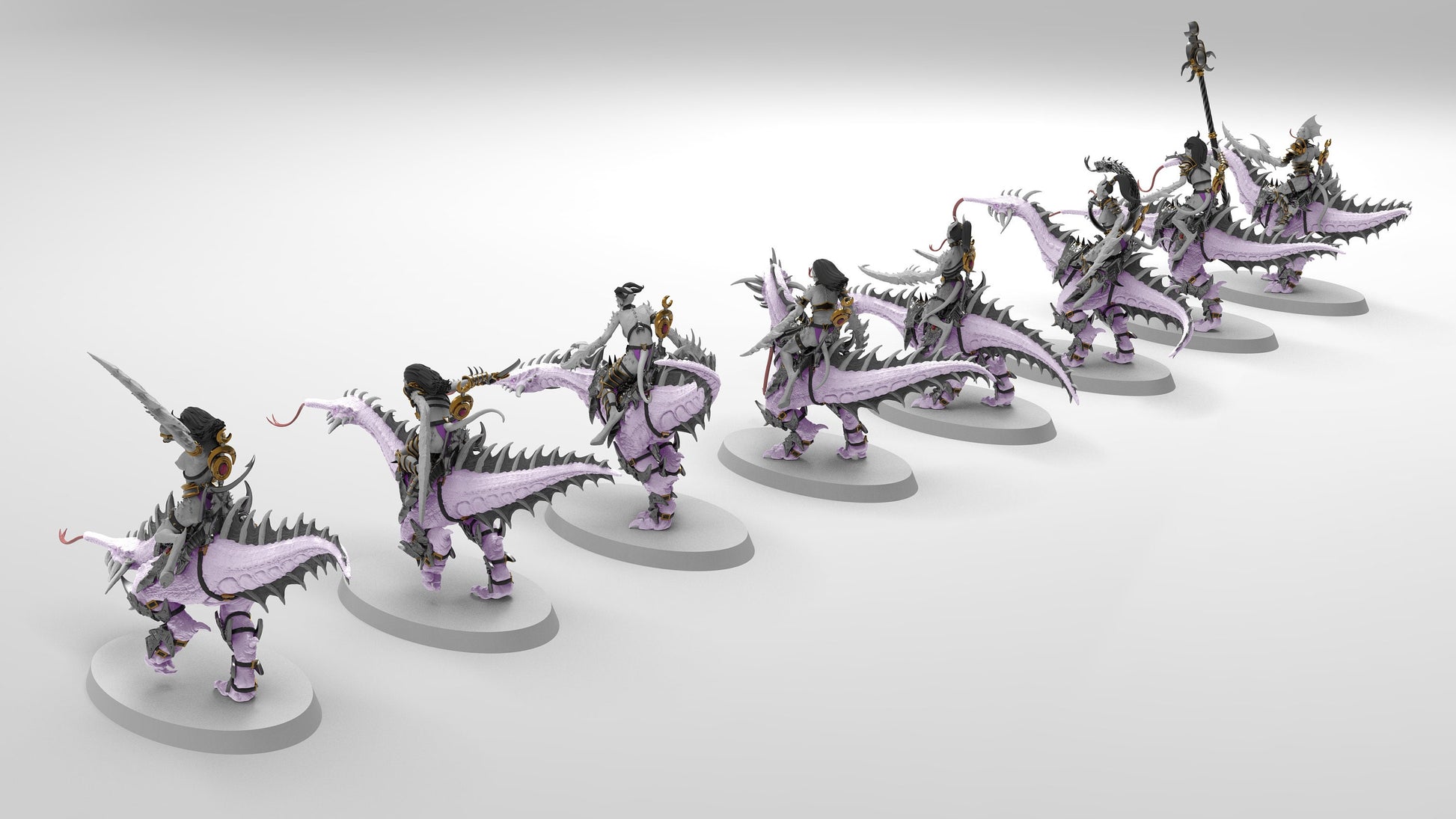 Excessive Cavalry | Legions of Excess | Resin 3D Printed Miniatures | EmanG | Table Top Gaming | RPG | D&D | Pathfinder