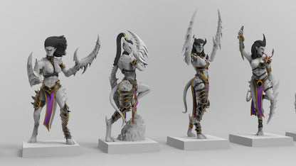 Succubi Infantry | Legion of Excess | Resin 3D Printed | EmanG | Table Top Gaming