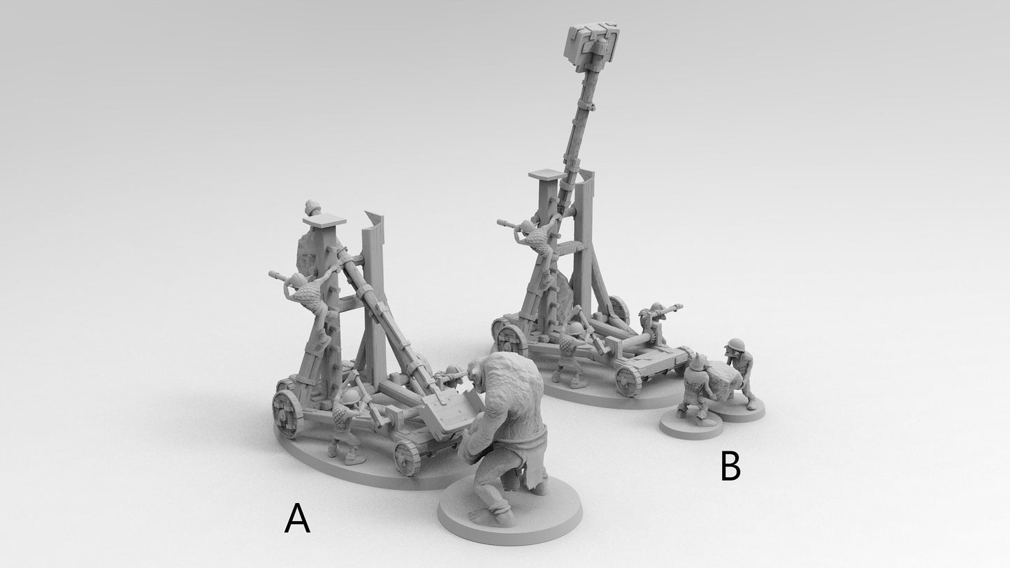 Goblin Catapult | Goblins | Resin 3D Printed Miniatures | EmanG | Table Top Gaming | RPG | D&D | Pathfinder