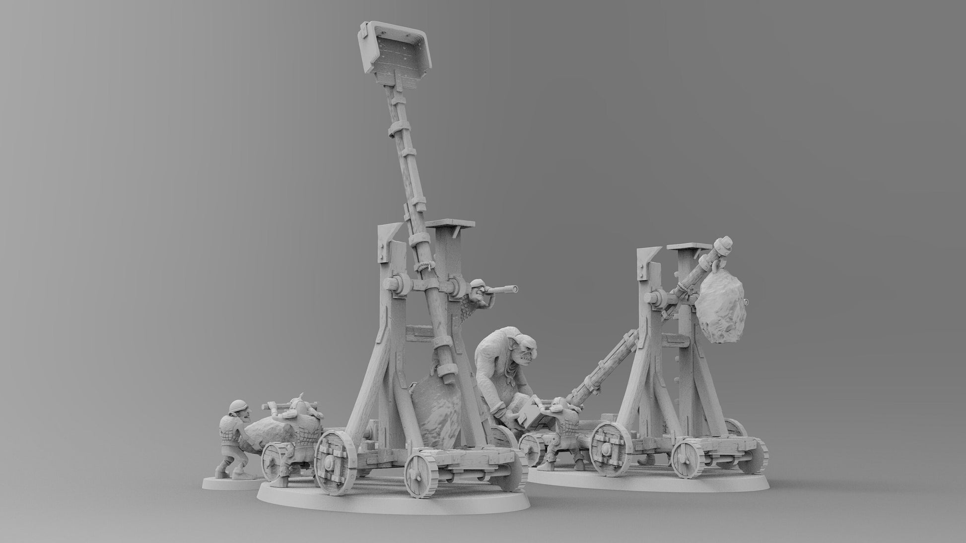 Goblin Catapult | Goblins | Resin 3D Printed Miniatures | EmanG | Table Top Gaming | RPG | D&D | Pathfinder