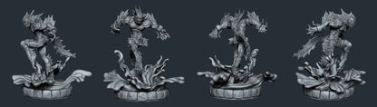 Alpheus | Patchwork Sea Monster | Resin 3D Printed Miniature | Ronin Arts Workshop | RPG | D&D | DnD