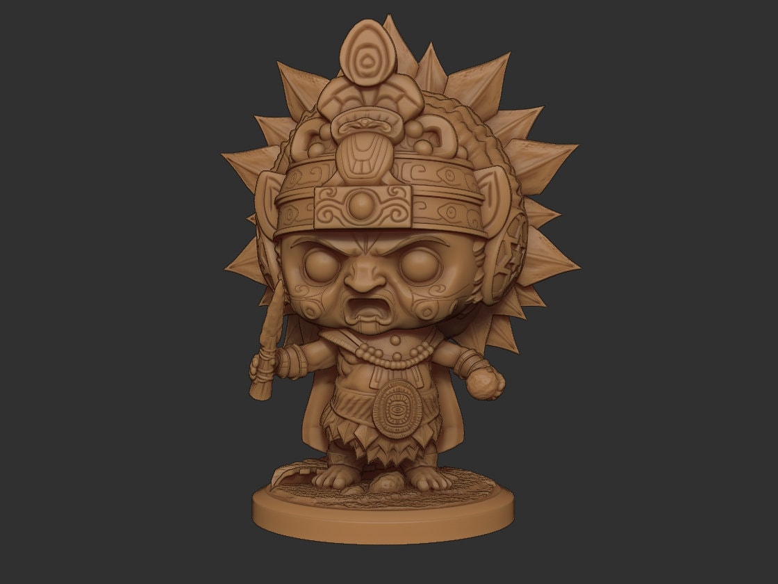 Chibi Itzamna | Mayan Gods | Multiple Scales | Resin 3D Printed Miniature | Limelight Miniatures