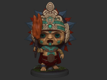 Chibi Itzamna | Mayan Gods | Multiple Scales | Resin 3D Printed Miniature | Limelight Miniatures