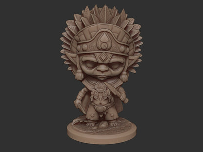 Chibi Buluc Chabtan | Mayan Gods | Multiple Scales | Resin 3D Printed Miniature | Limelight Miniatures