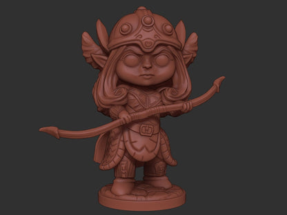 Chibi Freya | Nordic Gods | Multiple Scales | Resin 3D Printed Miniature | Limelight Miniatures