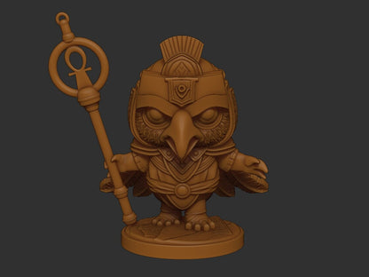 Chibi Horus | Egyptian Gods | Multiple Scales | Resin 3D Printed Miniature | Limelight Miniatures