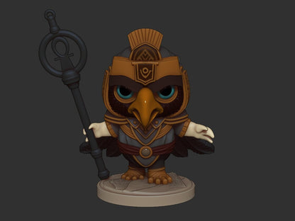 Chibi Horus | Egyptian Gods | Multiple Scales | Resin 3D Printed Miniature | Limelight Miniatures