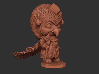 Chibi Ra | Egyptian Gods | Multiple Scales | Resin 3D Printed Miniature | Limelight Miniatures