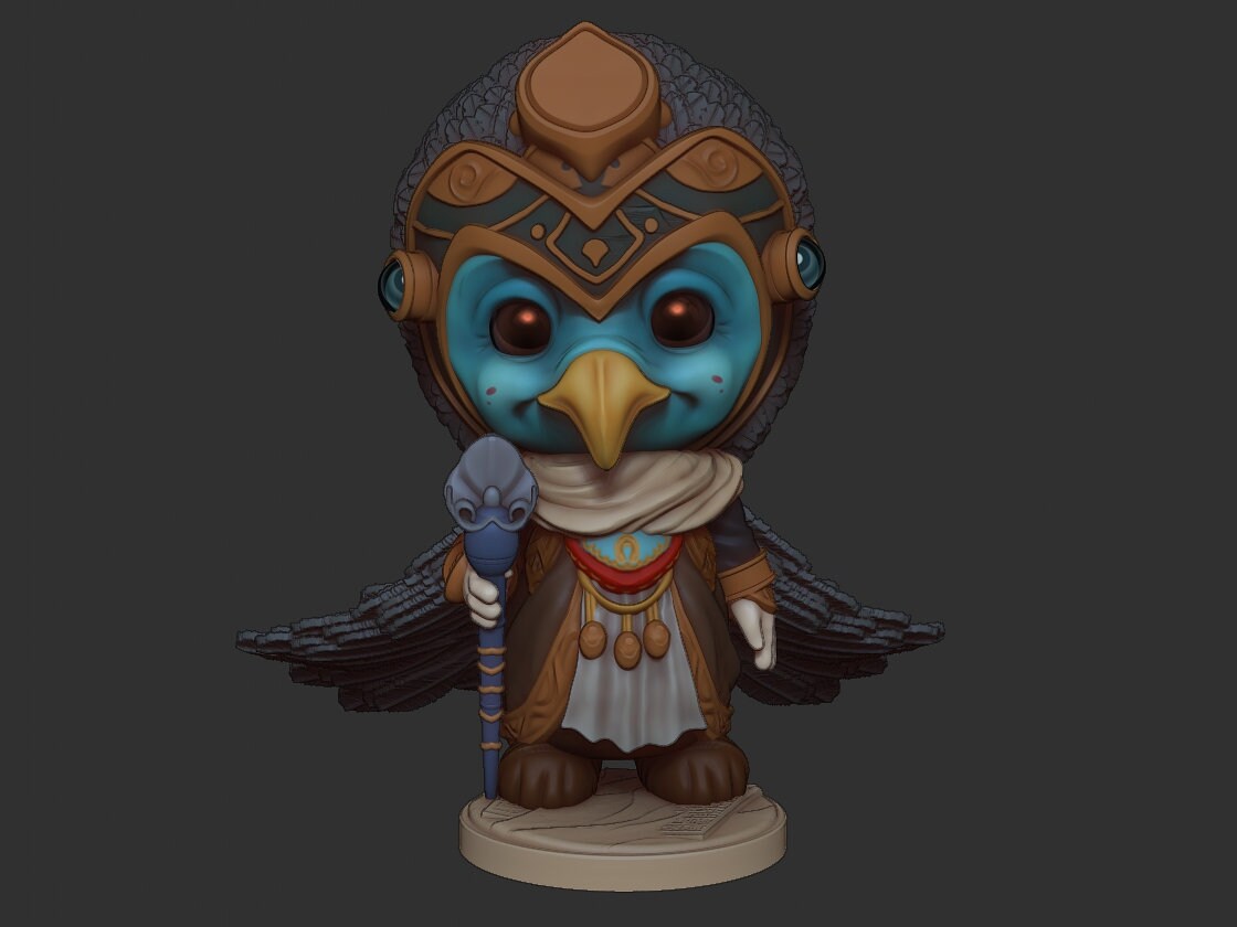 Chibi Ra Chibi Ra | Egyptian Gods | Multiple Scales | Resin 3D Printed Miniatur ...