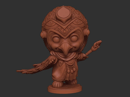Chibi Ra | Egyptian Gods | Multiple Scales | Resin 3D Printed Miniature | Limelight Miniatures