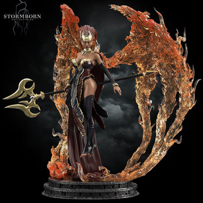 Lorna, Goddess of Flame | SFW or NSFW Large Model | 54mm-120mm scale | Resin 3D Printed Miniature | RPG | Stormborn Collectibles