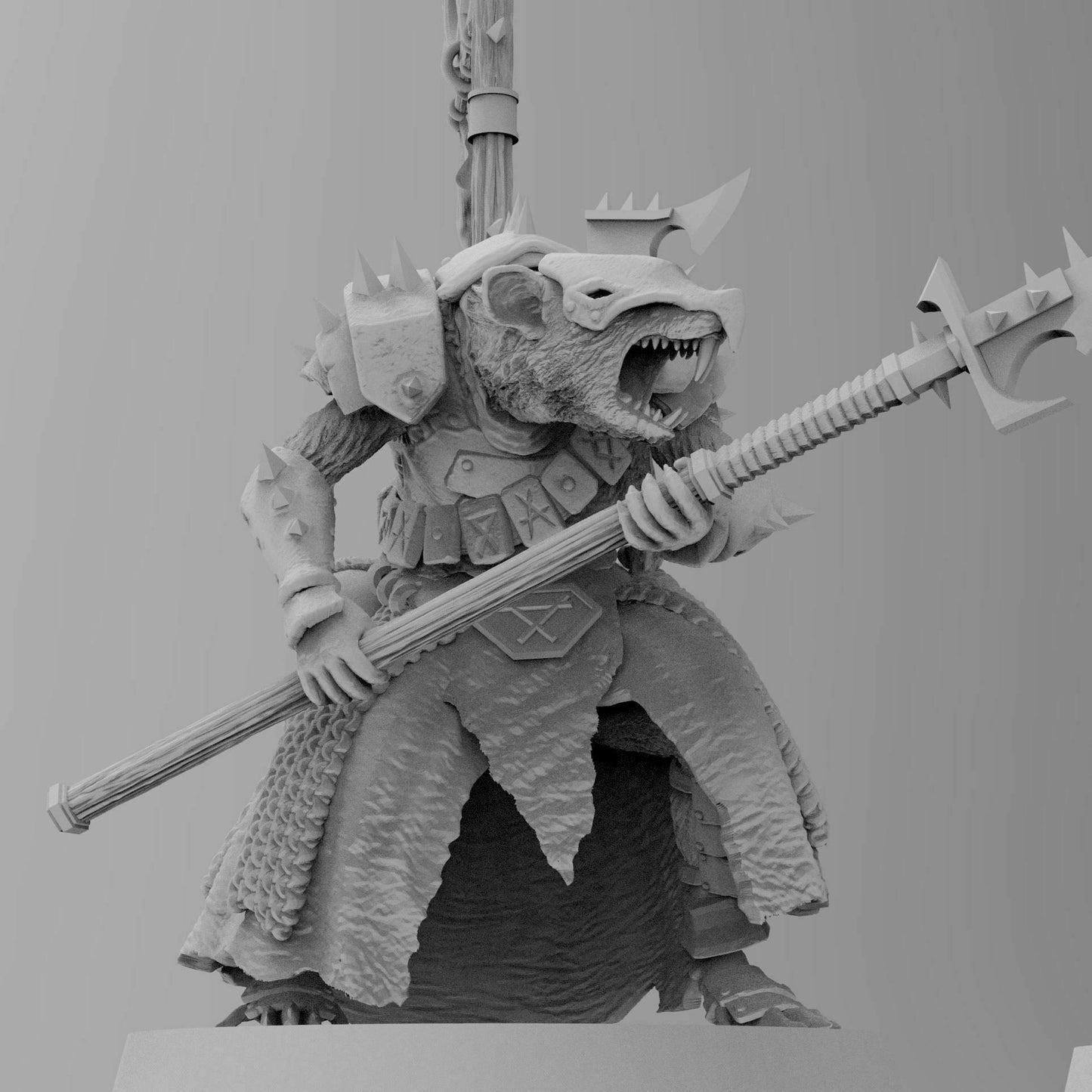 Ratman Chieftans on Foot | Ratmen Resin 3D Printed Miniature | Warhammer Proxy | RPG | D&D | DnD| EmanG |