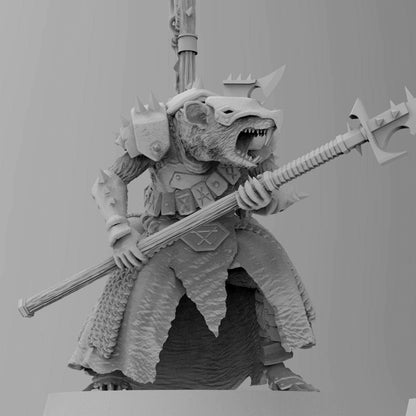 Ratman Chieftans on Foot | Ratmen Resin 3D Printed Miniature | RPG | D&D | DnD| EmanG |