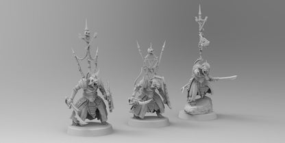Ratman Warlords on Foot | Ratmen Resin 3D Printed Miniature | RPG | D&D | DnD| EmanG |
