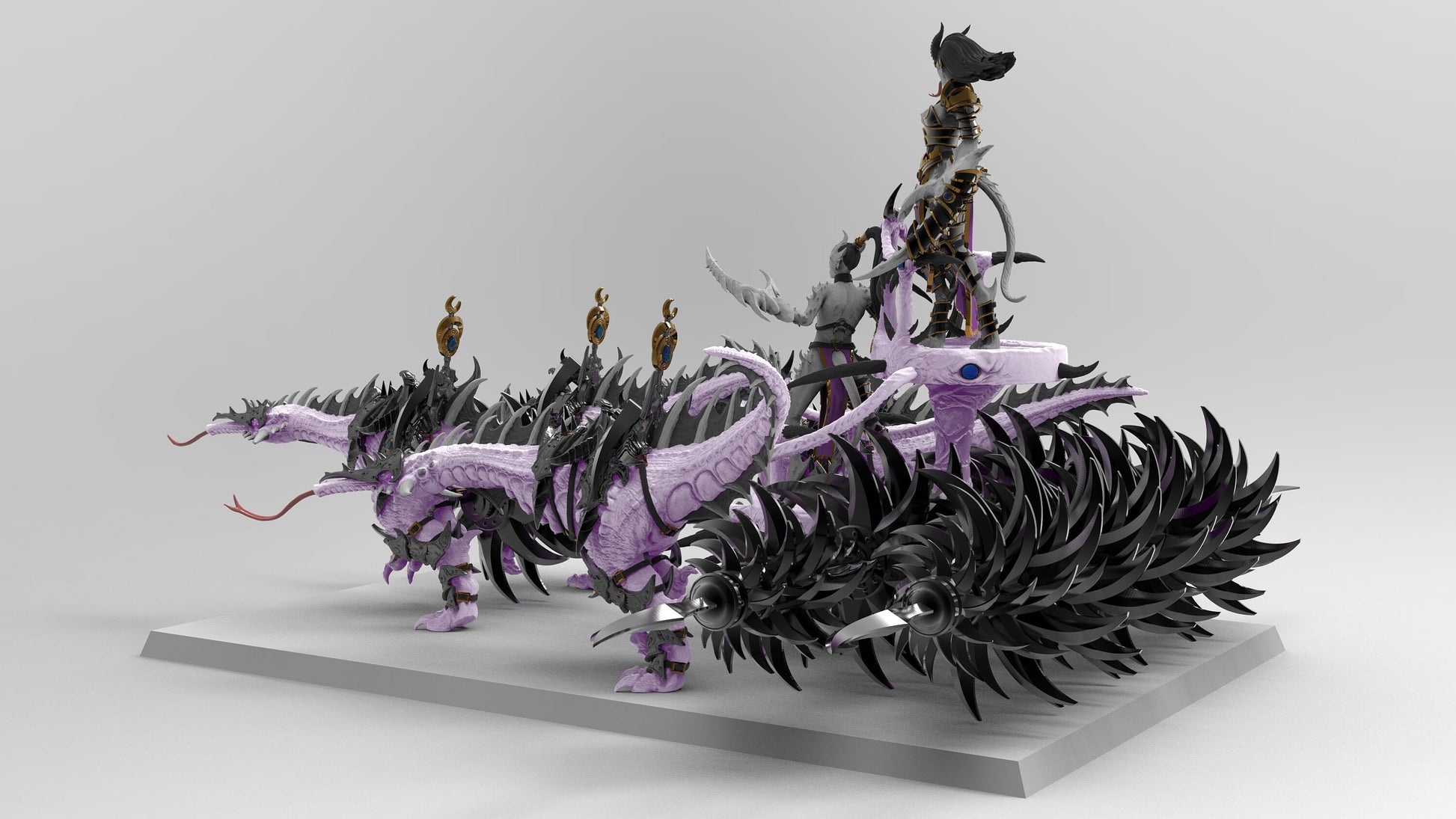 Extreme Chariot of Ecstatic Excess | Legion of Excess | Resin 3D Printed | EmanG | Table Top Gaming