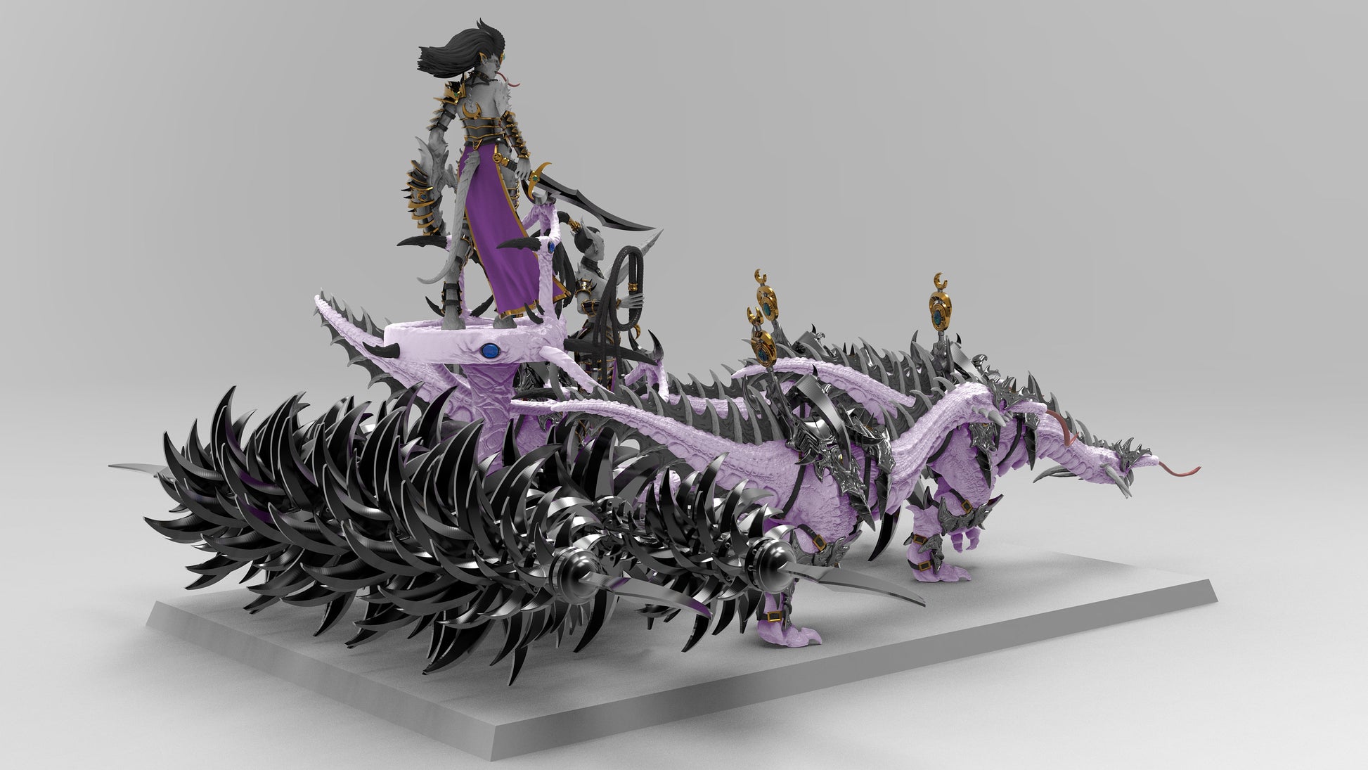 Extreme Chariot of Ecstatic Excess | Legion of Excess | Resin 3D Printed | EmanG | Table Top Gaming