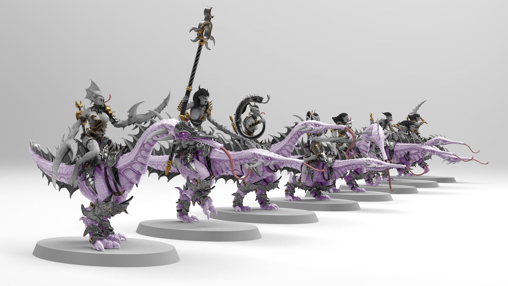 Excessive Cavalry | Legions of Excess | Resin 3D Printed Miniatures | EmanG | Table Top Gaming | RPG | D&D | Pathfinder