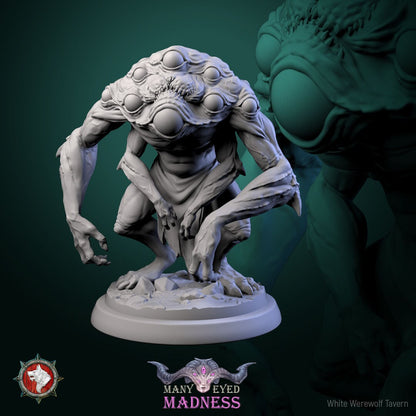 Many Eyed Monster Set | Many Eyed Madness | Resin 3D Printed Miniature | White Werewolf Tavern | RPG | D&D | DnD
